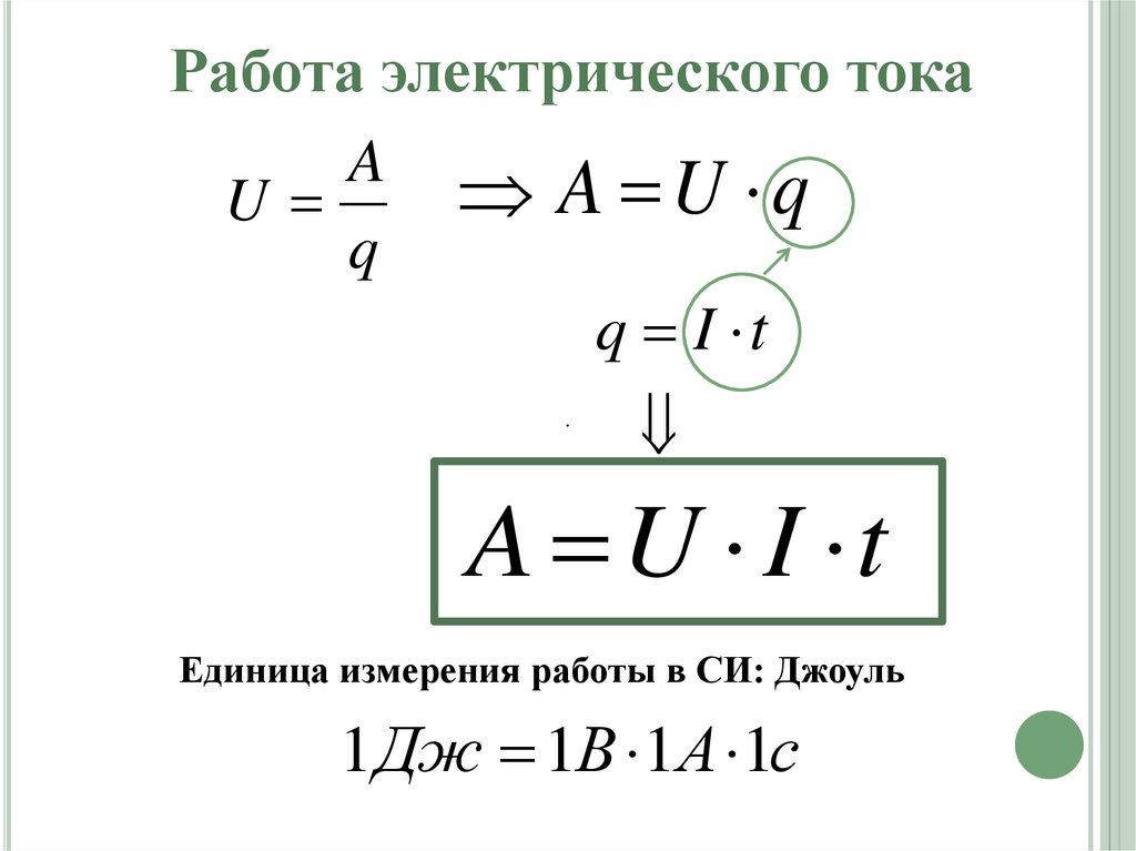 Работа электрического тока презентация 8 класс физика