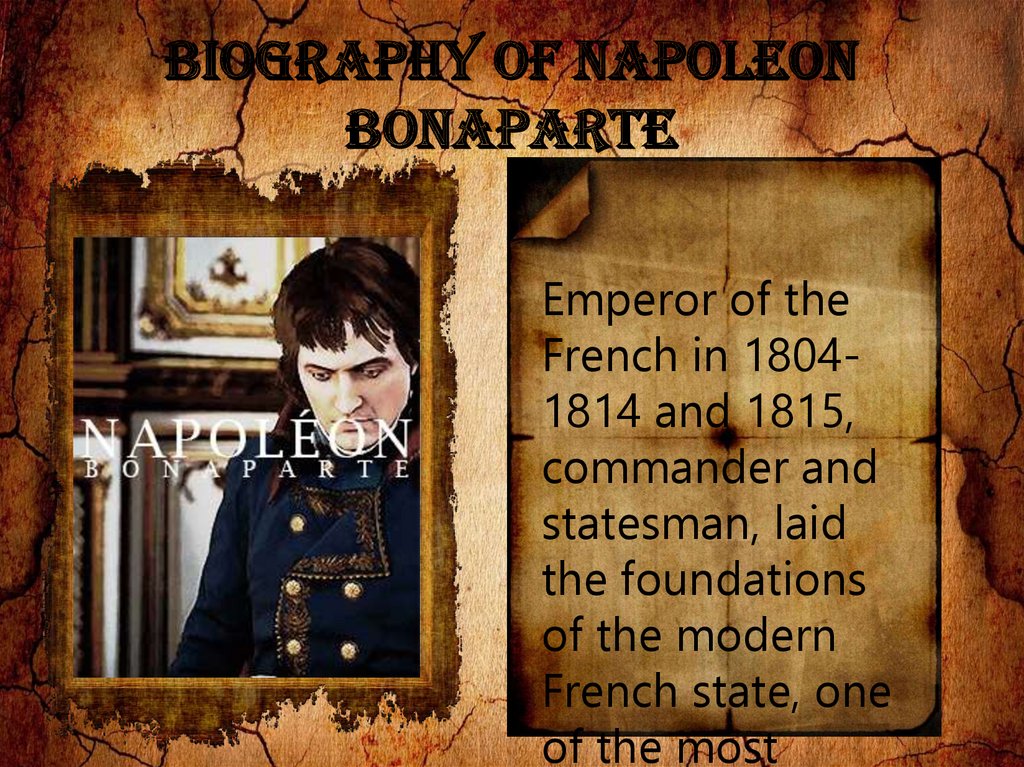 napoleon bonaparte biography in short