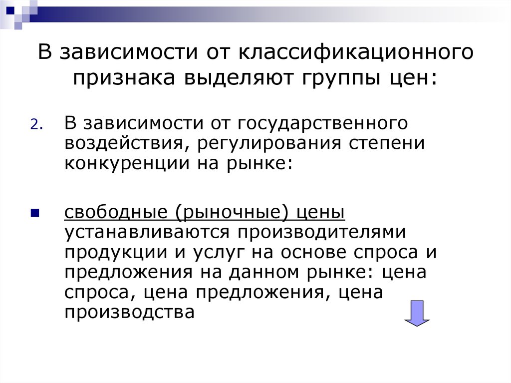 Выделить цену. Государственное регулирование конкуренции. В зависимости от государственного воздействия. По степени регулирования выделяют. Степени государственного воздействия.