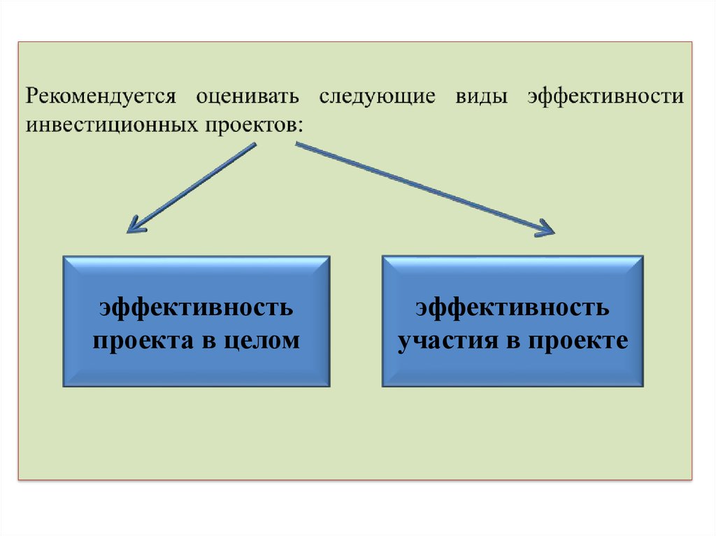 Какие виды эффективности проекта вам известны