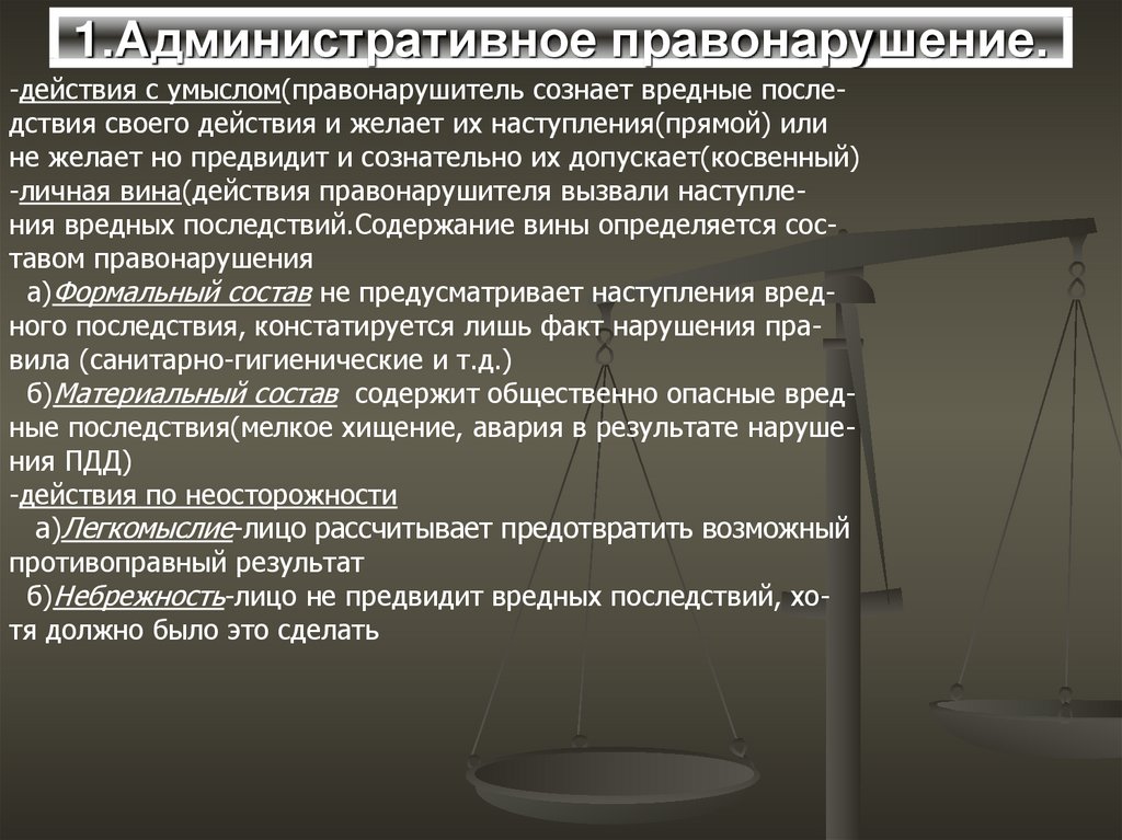 Административная ответственность 11 класс презентация право