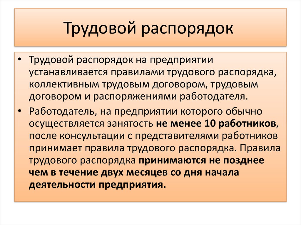 Презентация трудовой распорядок и дисциплина труда