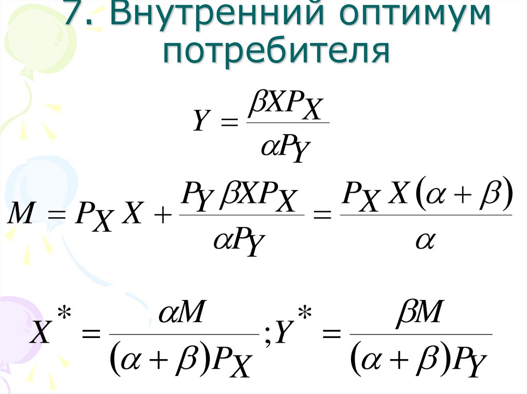 Оптимум потребителя