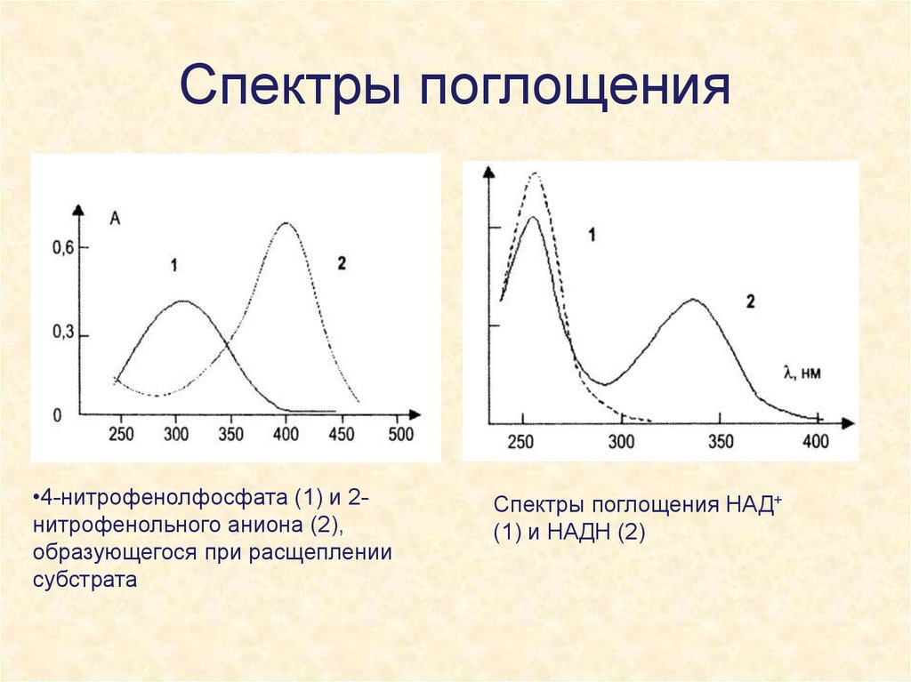 На рисунке приведены спектр поглощения