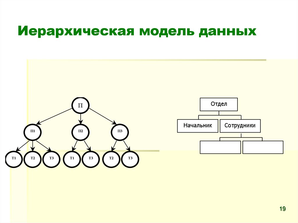 Модели организации данных