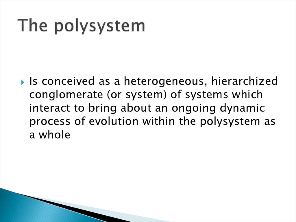 The polysystem