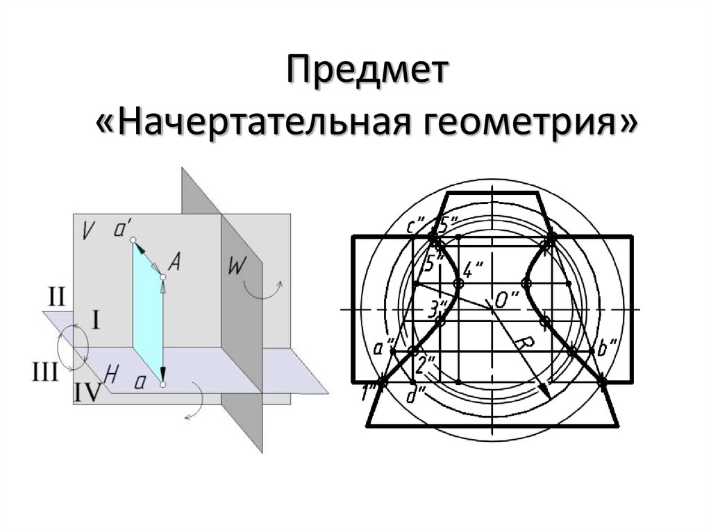 Предмет «Начертательная геометрия»