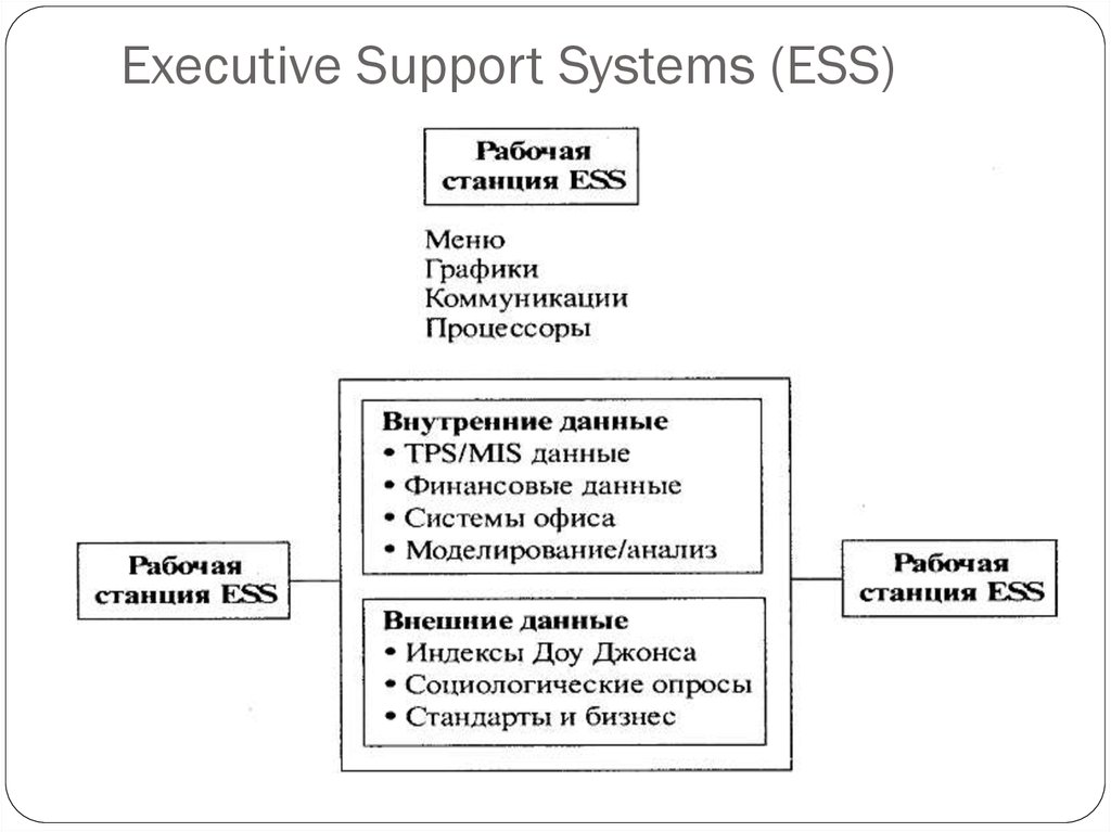 Executive Support Systems (ESS)