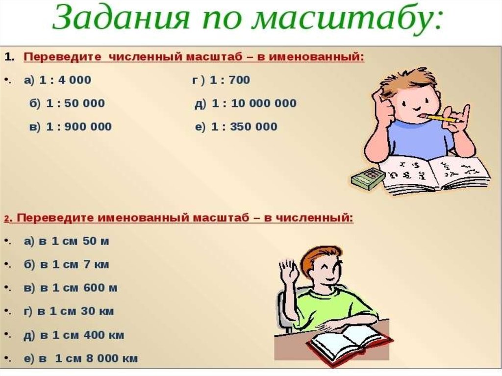 Как перевести численный масштаб в именованный