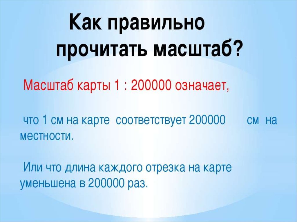 План и масштаб математика 4 класс математика