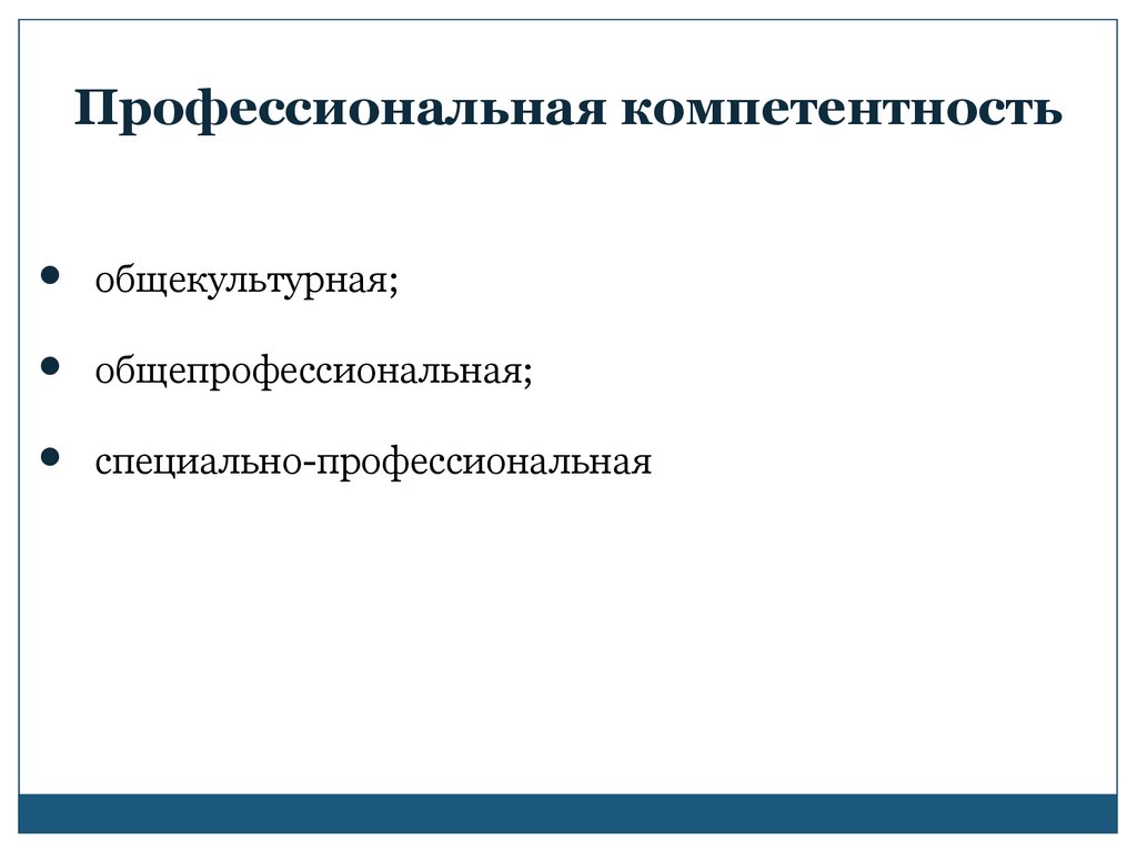 Профессиональная компетентность