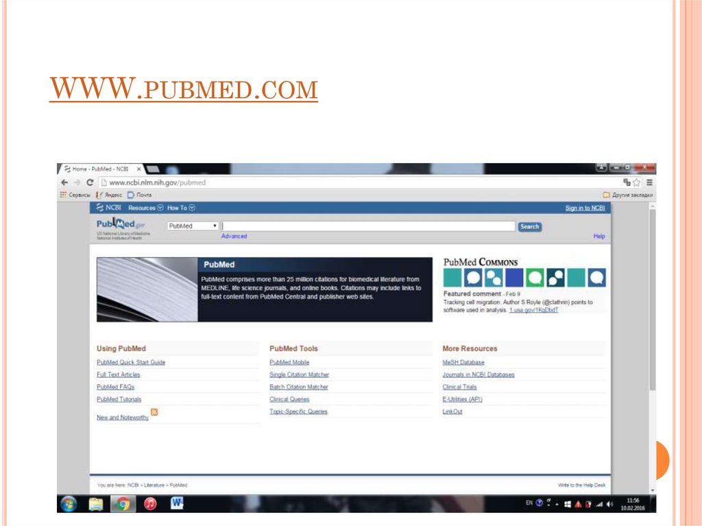 WWW.pubmed.com