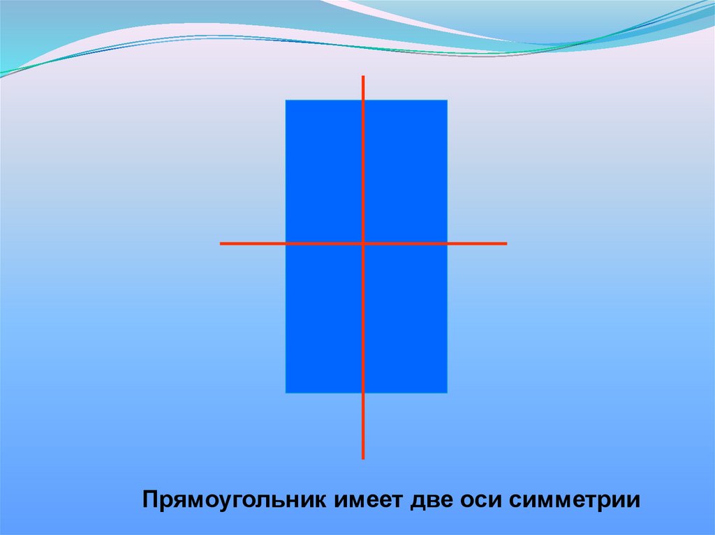 Ромб имеет ось симметрии