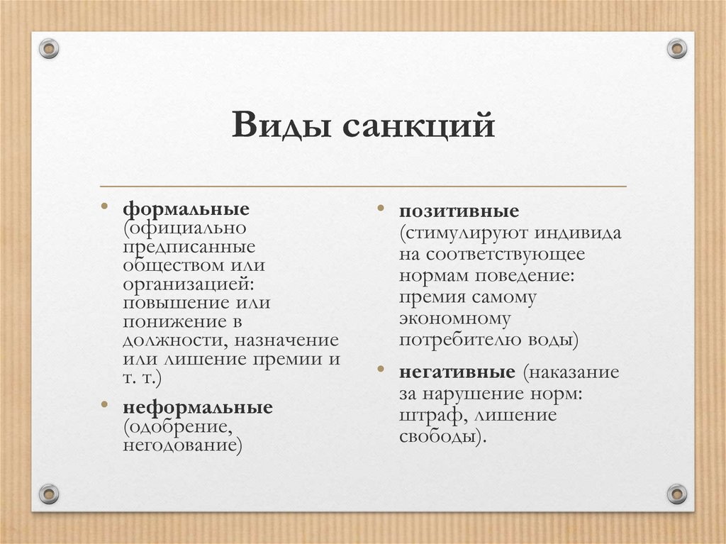 Приведите три примера неформальных негативных санкций