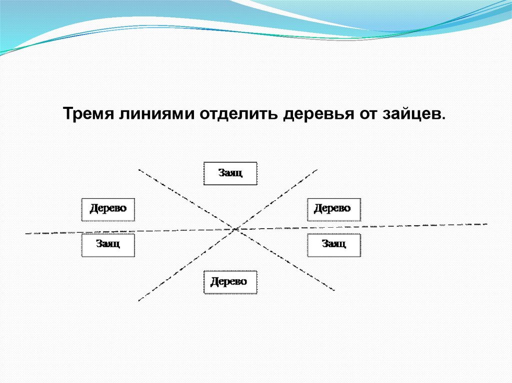 Ответ на три линии