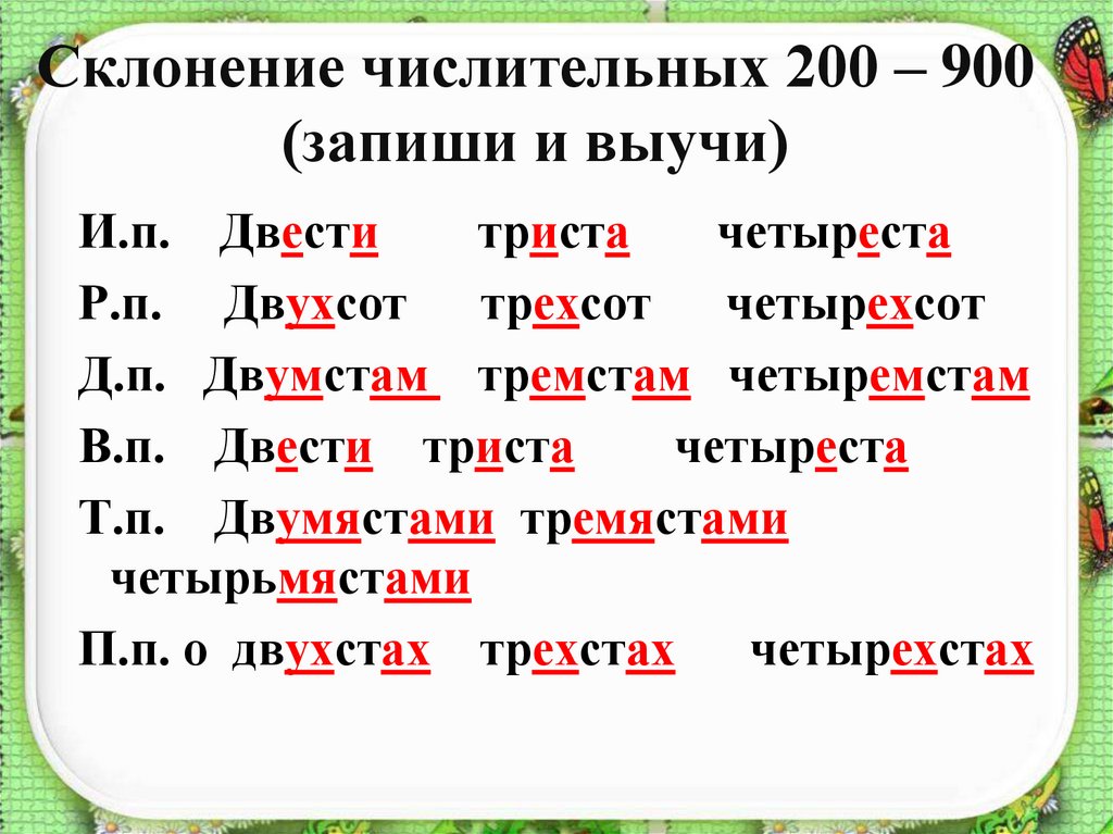 Презентация склонение дробных числительных 6 класс