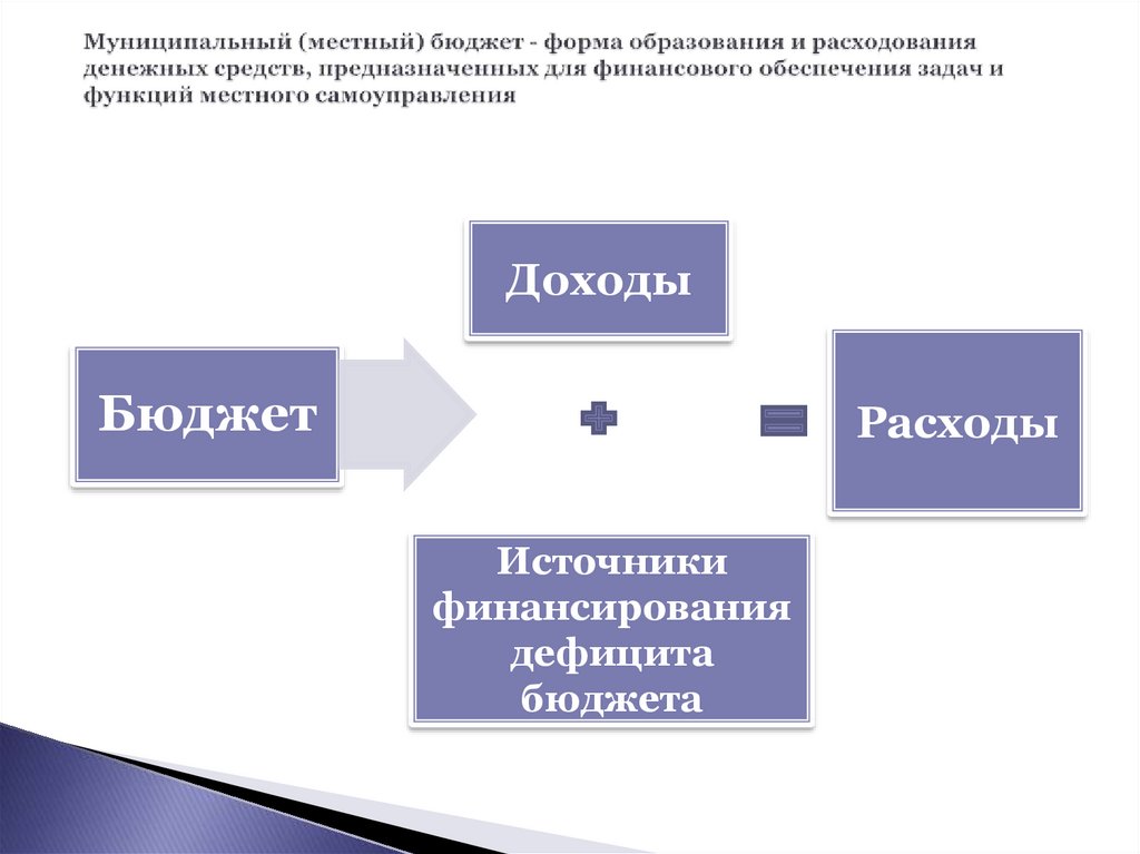 Расходы местных бюджетов презентация