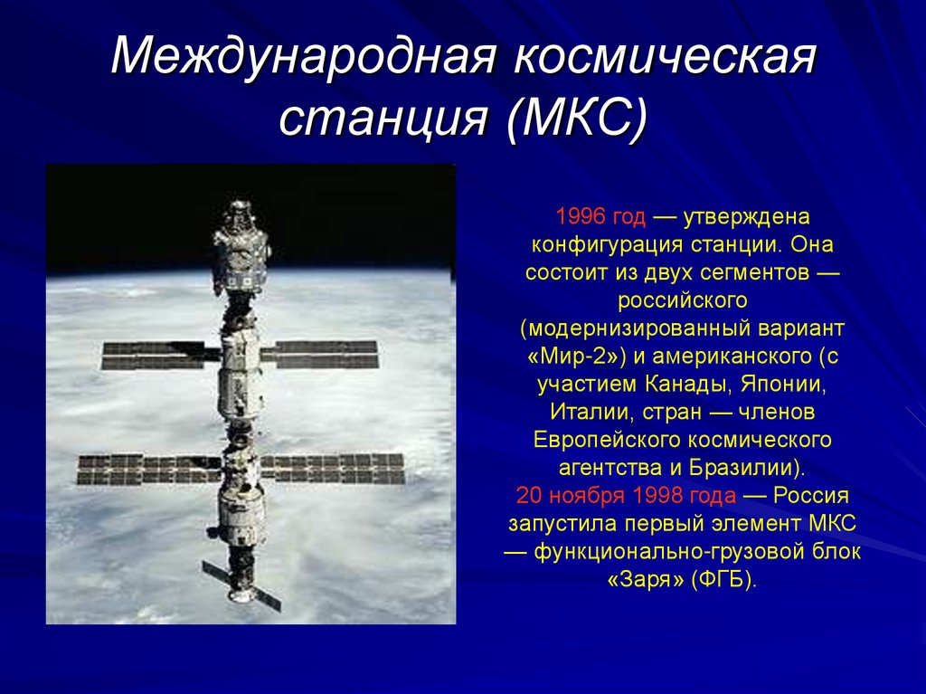 Международная космическая станция (МКС)