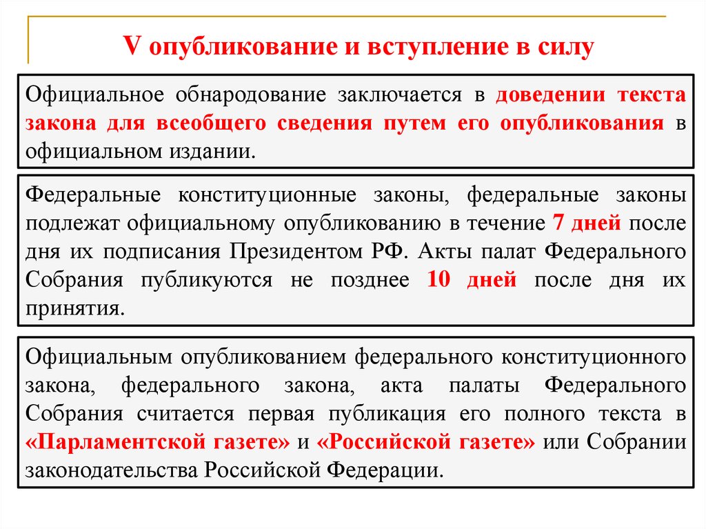 Проверка конституционности закона. Опубликование и вступление в силу. Обнародование закона и опубликование. Официальное опубликование и вступление в силу закона. Официальное опубликование и обнародование.