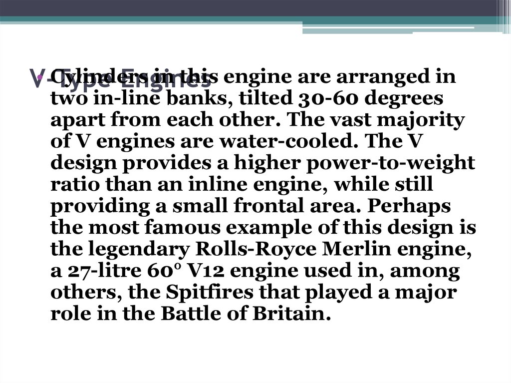 V-Type Engines