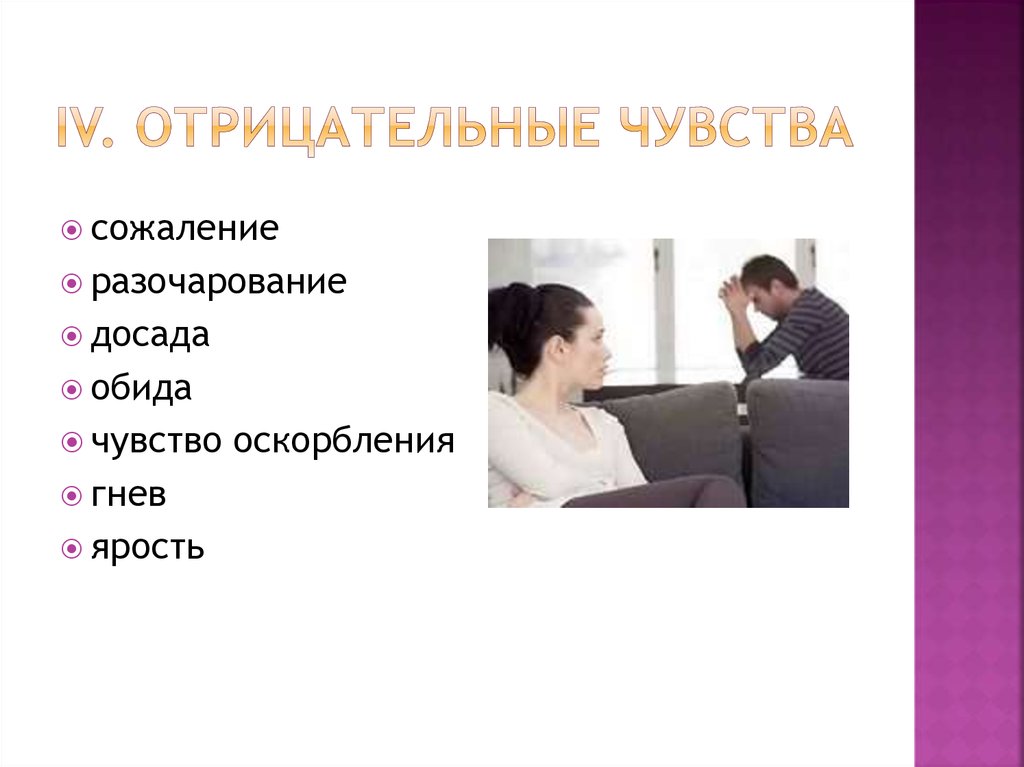 Негативные эмоции презентация