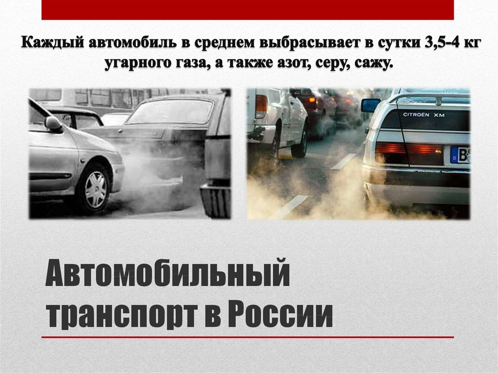 Автомобиль и экология презентация