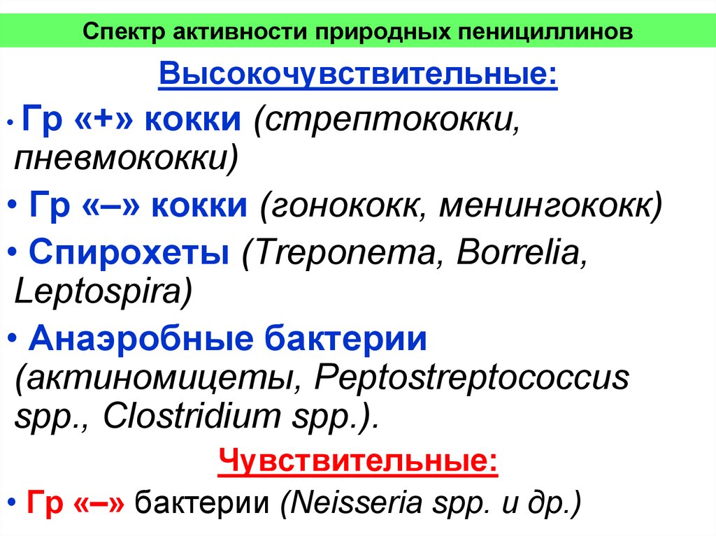 Спектр действия природных антибиотиков. Спектр активности природных пенициллинов. Спектр антимикробной активности пенициллина. Пенициллины спектр противомикробной активности. Природные пенициллины спектр активности.