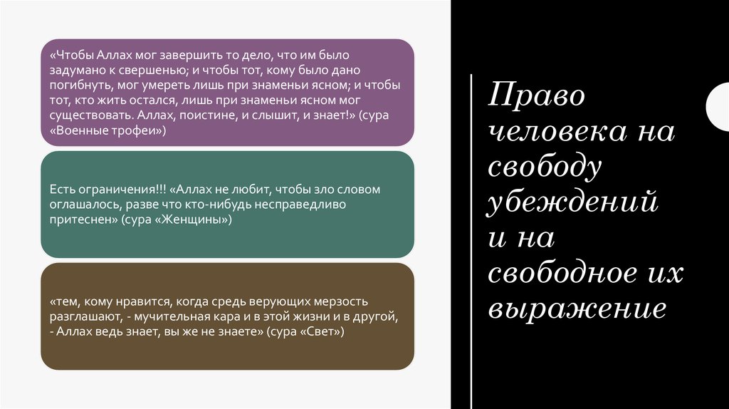 Право человека на свободу убеждений и на свободное их выражение