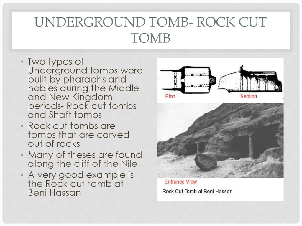 Underground Tomb- Rock Cut Tomb