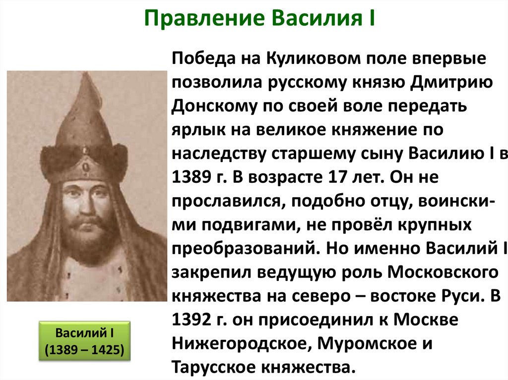 Презентация московское княжество в конце 14 середине 15 века андреев