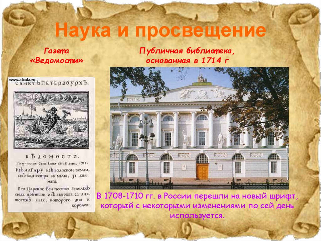 Научные сборники библиотек. Библиотека при Петре 1 первая в России. Публичная библиотека основанная в 1714.