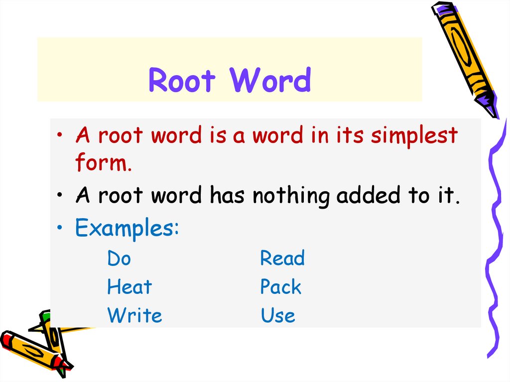 What Is The Word Root