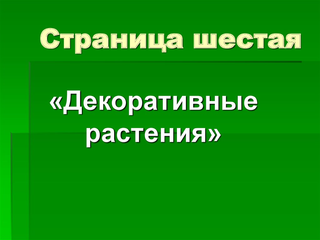 Шестая страница. Страница 6.