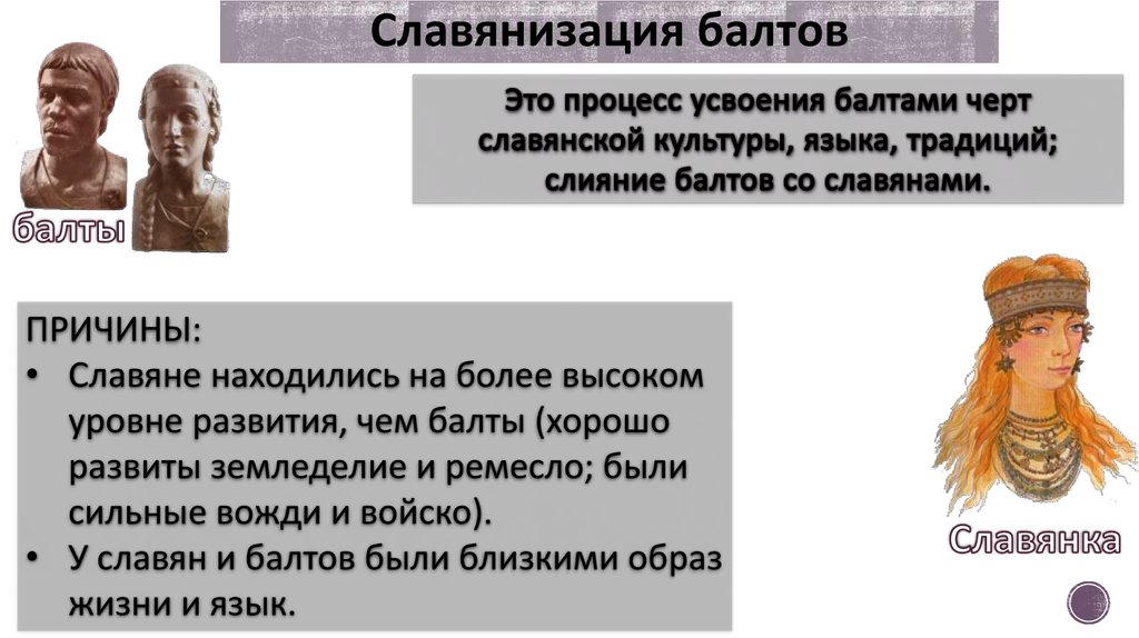 Балты и славяне на территории беларуси 10 класс презентация