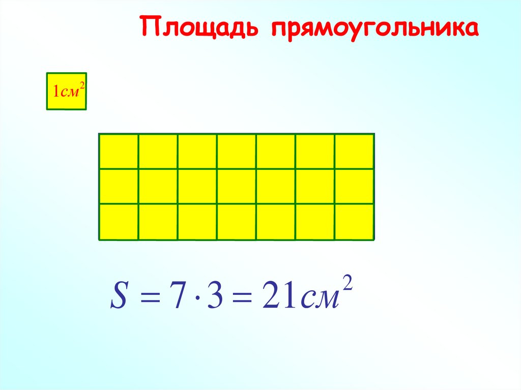 Площадь прямоугольника картинка