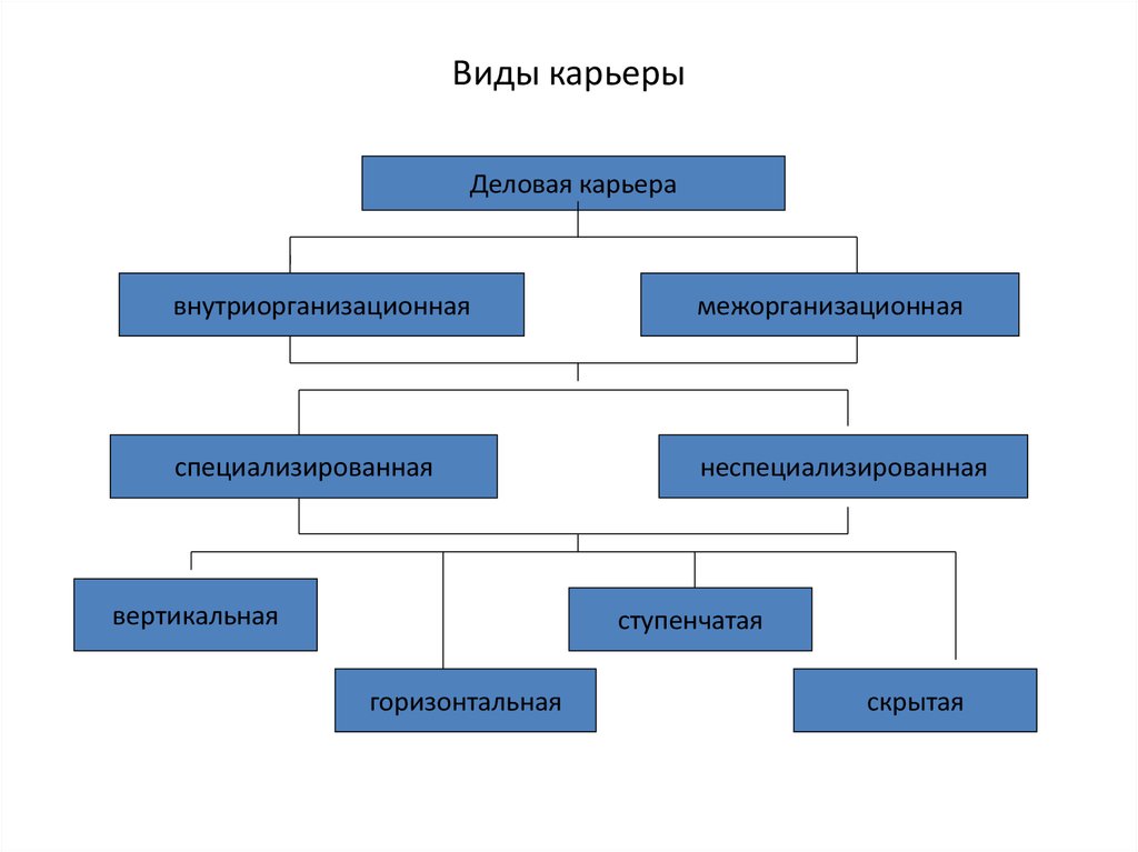 Виды карьеры