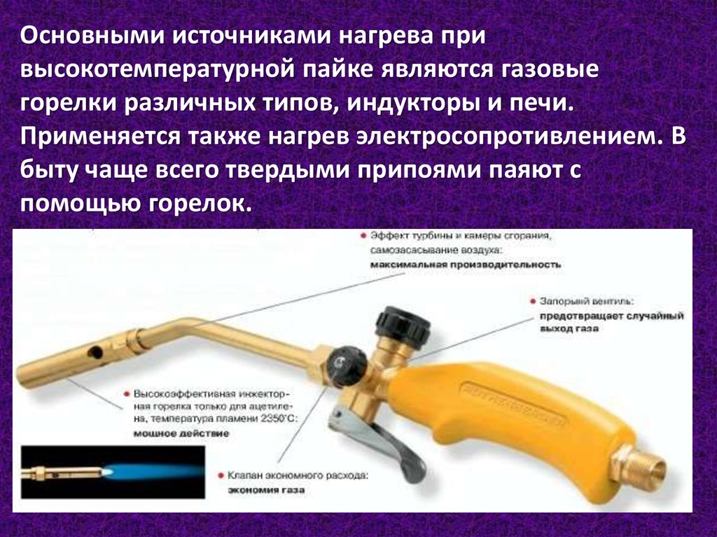 Технология газов. Конструкция горелки для пайки твёрдыми припоями. Газовоздушная горелка для нагрева деталей. Из чего состоит пропановая горелка. Пайка медных трубок газовой горелкой мягким припоем.