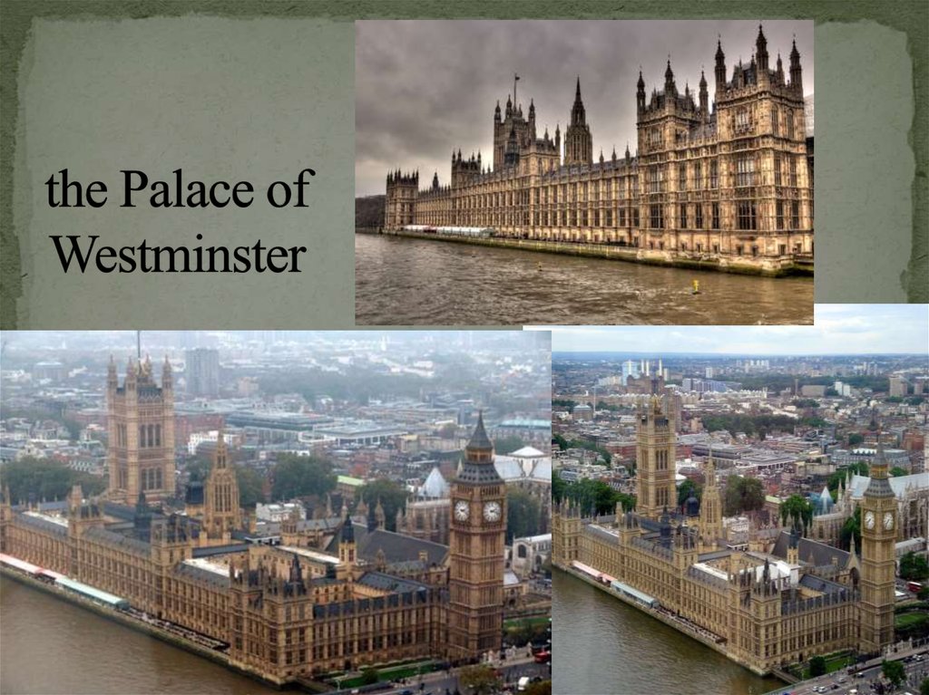 the Palace of Westminster