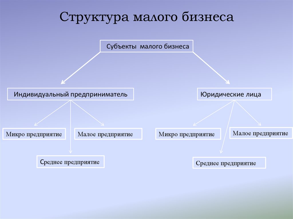 Структура бизнеса схема