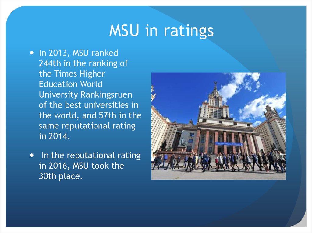 MSU in ratings