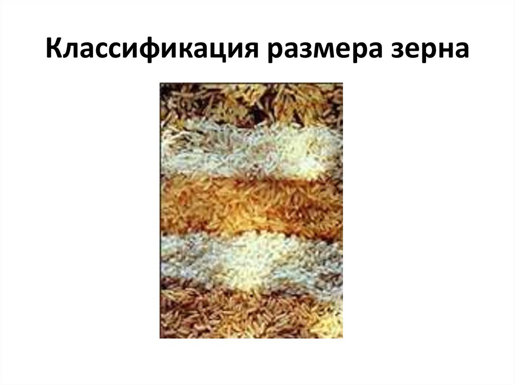 Классификация размера зерна