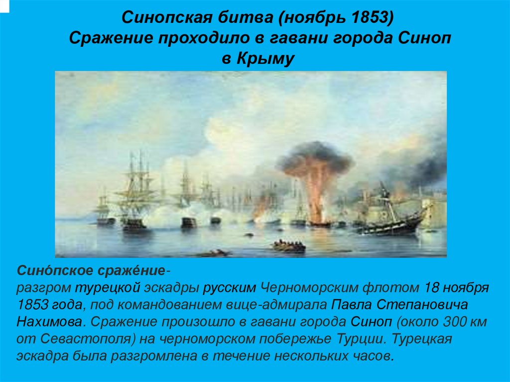 1853 какое сражение