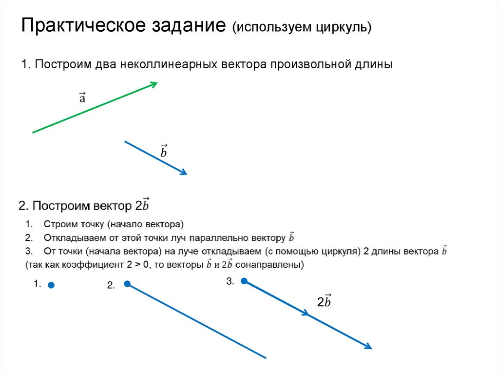 Умножение вектора на число 8 класс презентация погорелов