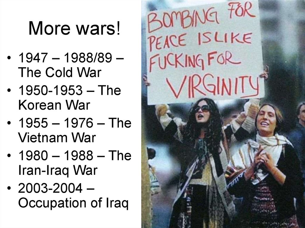 More wars!
