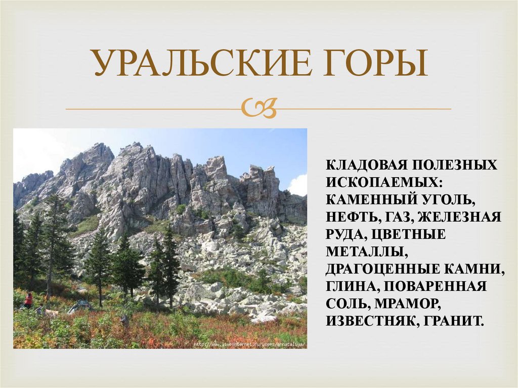 Уральские горы описание по плану 5 класс