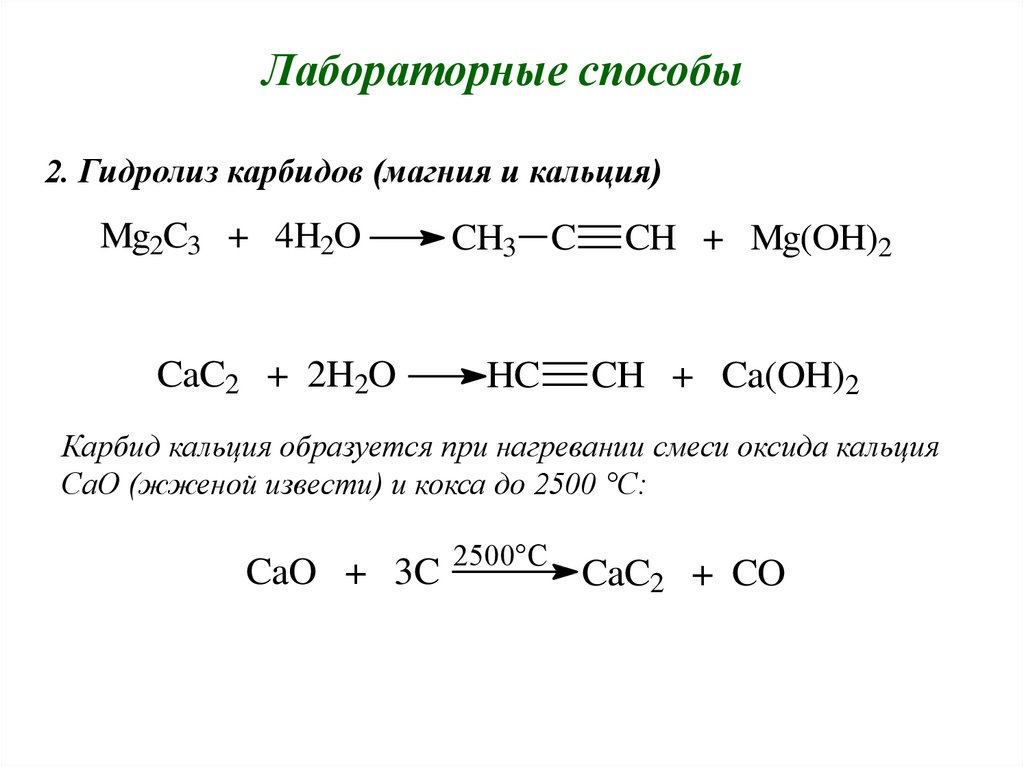 Продукт реакции между ca и h2o. Карбид кальция+h2o. Образование карбида кальция из оксида кальция. Карбид гидролиз карбида кальция.