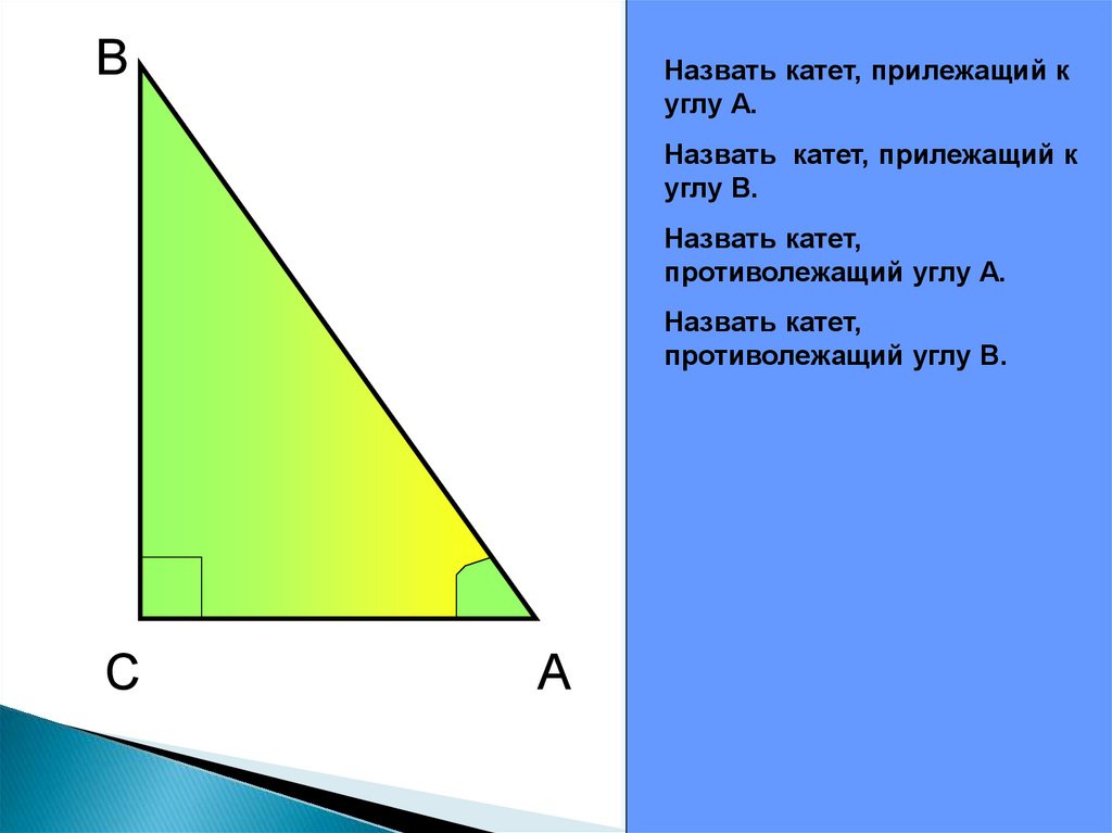 Тангенс угла в прямоугольном. Катет прилежащий к углу. Прилежащие и противолежащие катеты. Прилежащий к противолежащему. Противолежащий и прилежащий катеты в треугольнике.