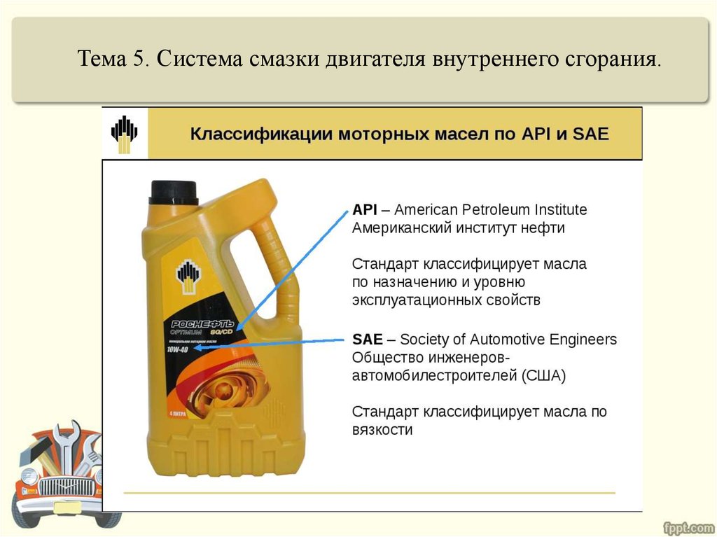 Масло api что значит