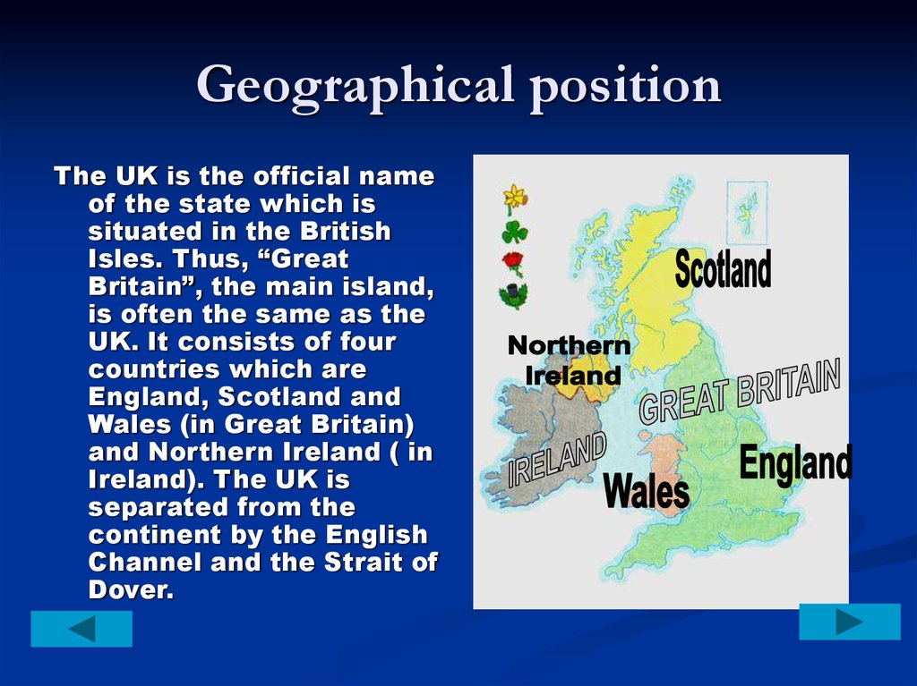 Geographical position