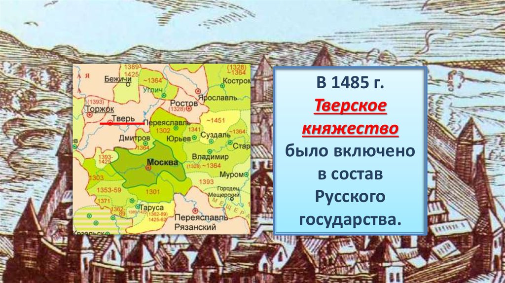 Тверское княжество в 14 веке